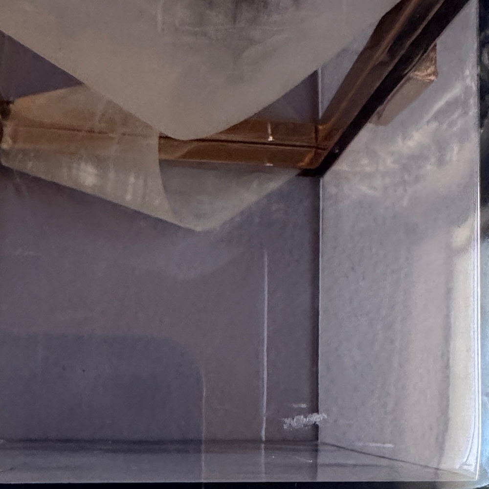 Transparent Box Clutch with Gold Accent - Picture 10 of 14